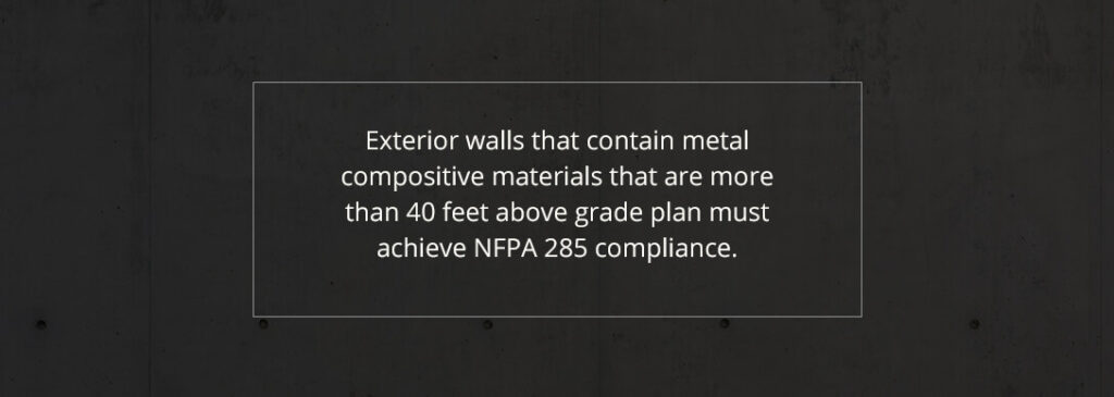 Exterior Wall compliance facts