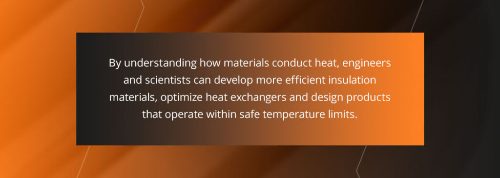 How material conduct heat